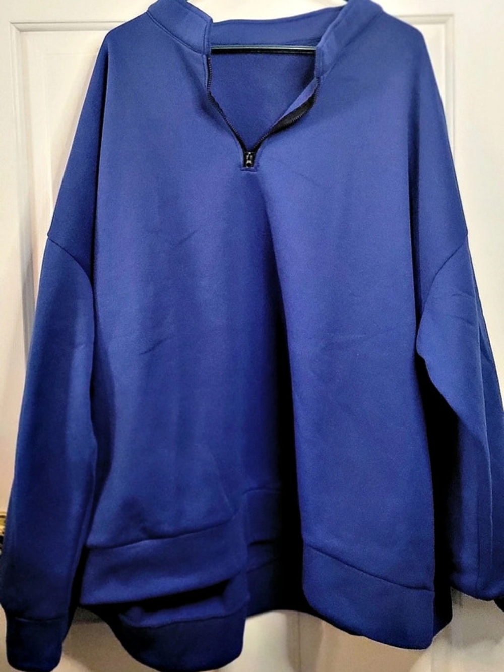 Blue Quarter-Zip Pullover
